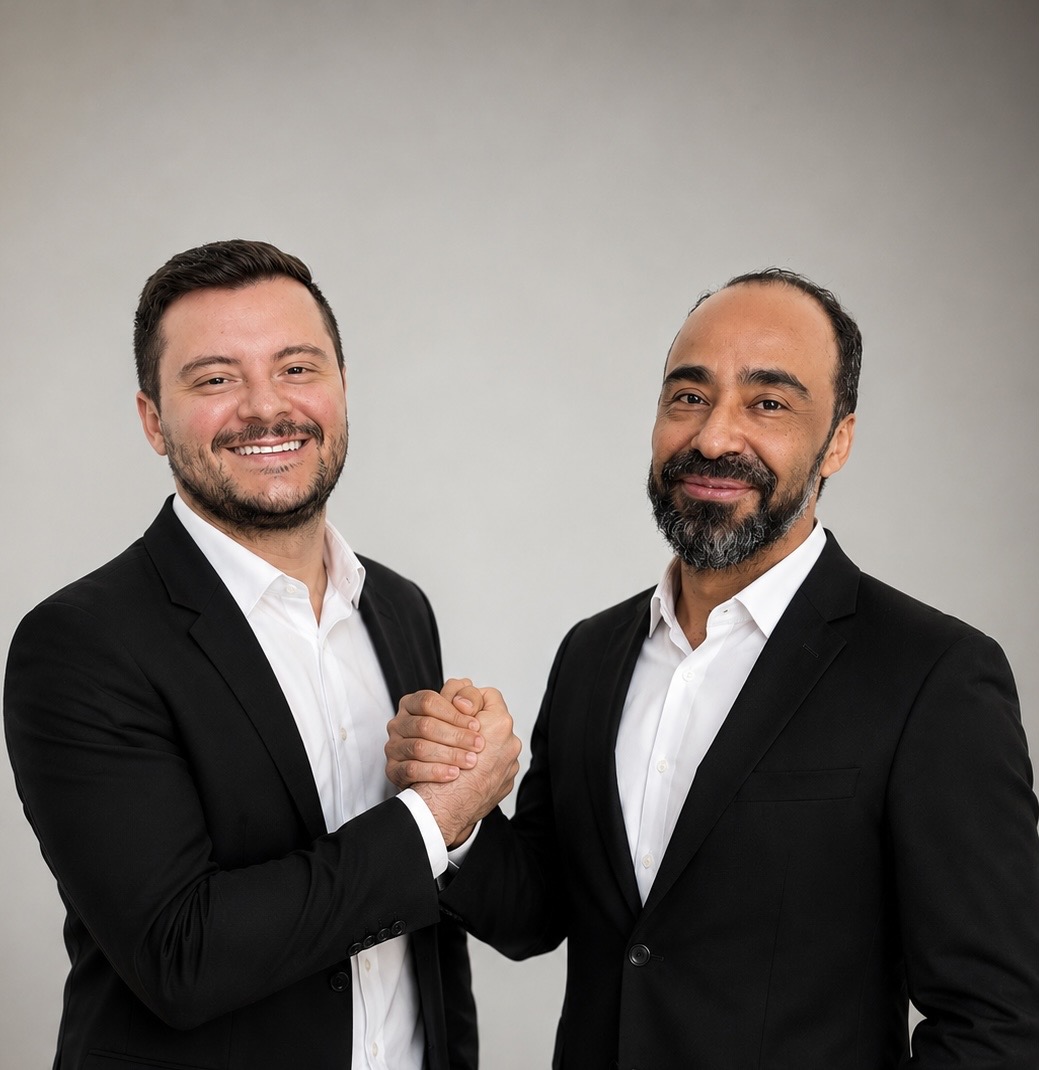 Felipe Garcia e Gevanildo Zeferino, sócios da FG Contabilidade